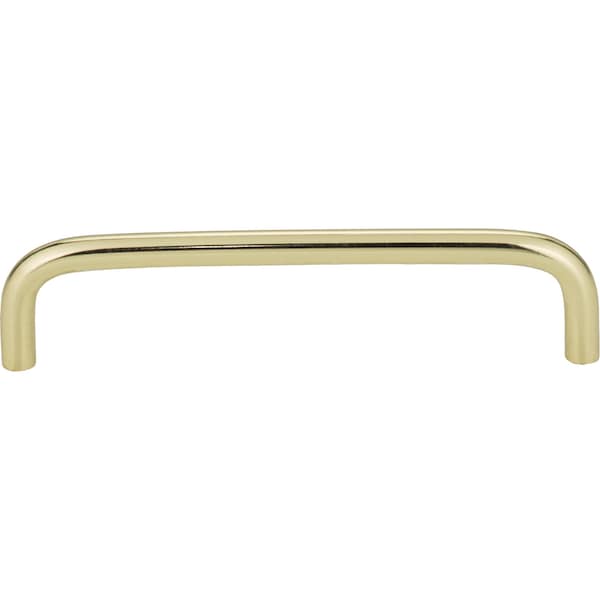 128 Mm Center-to-Center Polished Brass Torino Cabinet Wire Pull